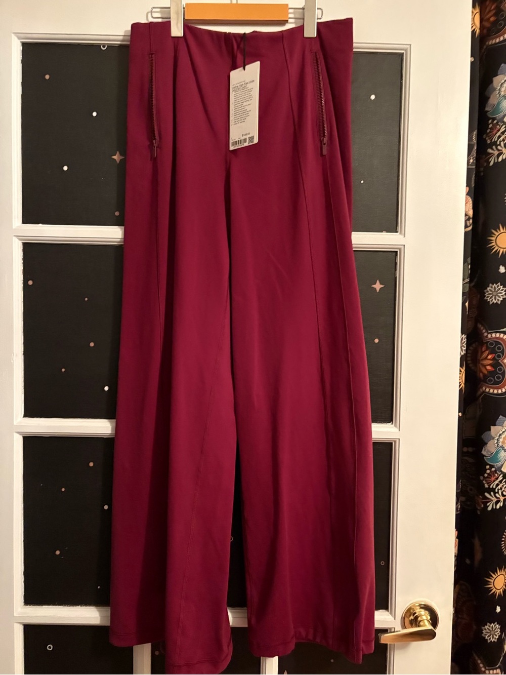 lululemon athletica luon define Wide-Leg Pants in brugundy bay